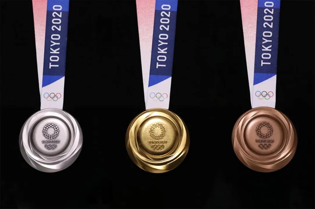 Olympics medals (Silver, Gold & Bronze). Photography: Olympics Games website. creatyum-media-tokyo-2020-olympic-medals