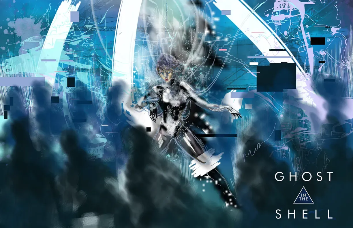 Maria Moz: Motoko Kusanagi. creatyum-ilustraciones-ghost-in-the-shell-07