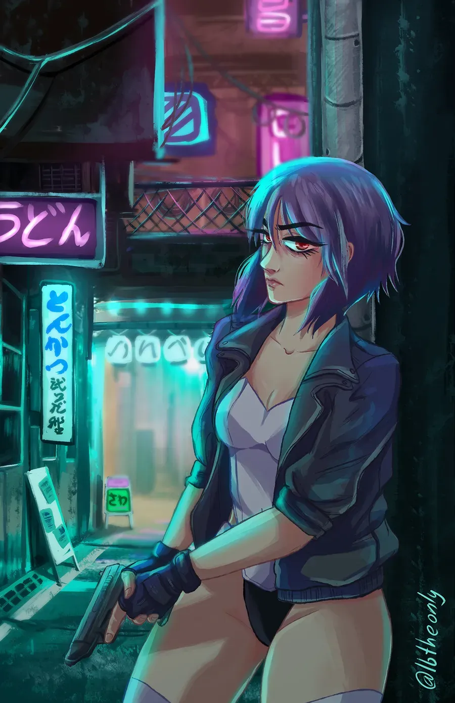 Andrea Lara: Motoko Kusanagi. creatyum-ilustraciones-ghost-in-the-shell-02