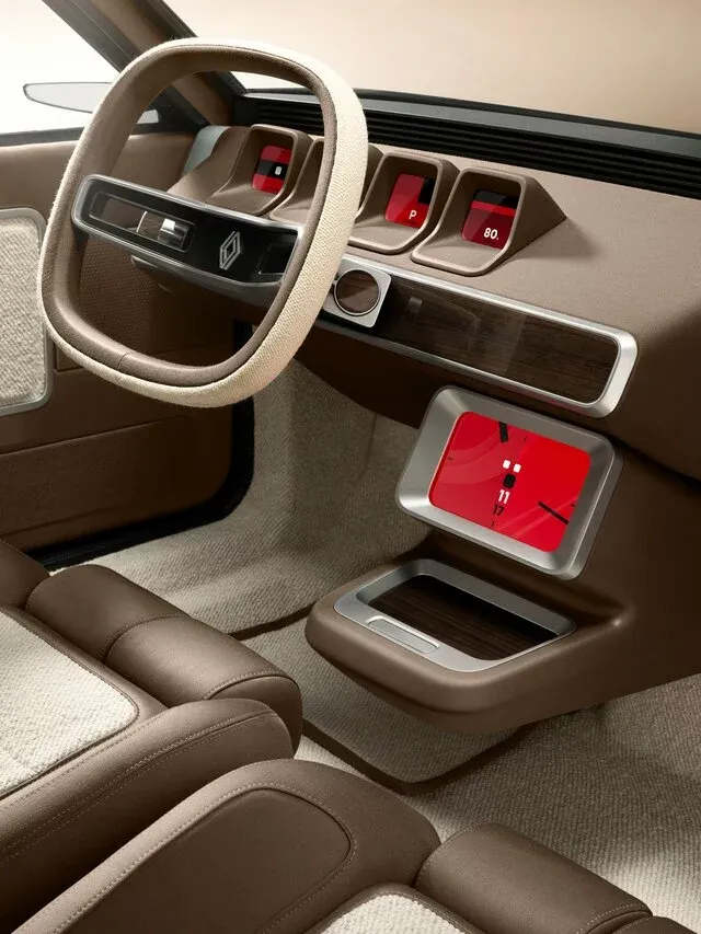 Tablero y volante del R17 Electric Restomod. r17-electric-restomod-inside
